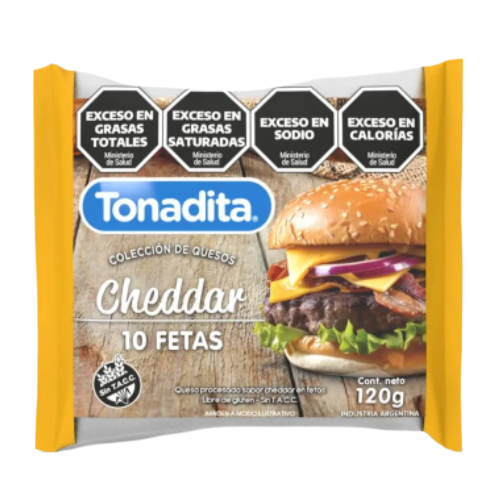 10 Fetas de cheddar Tonadita